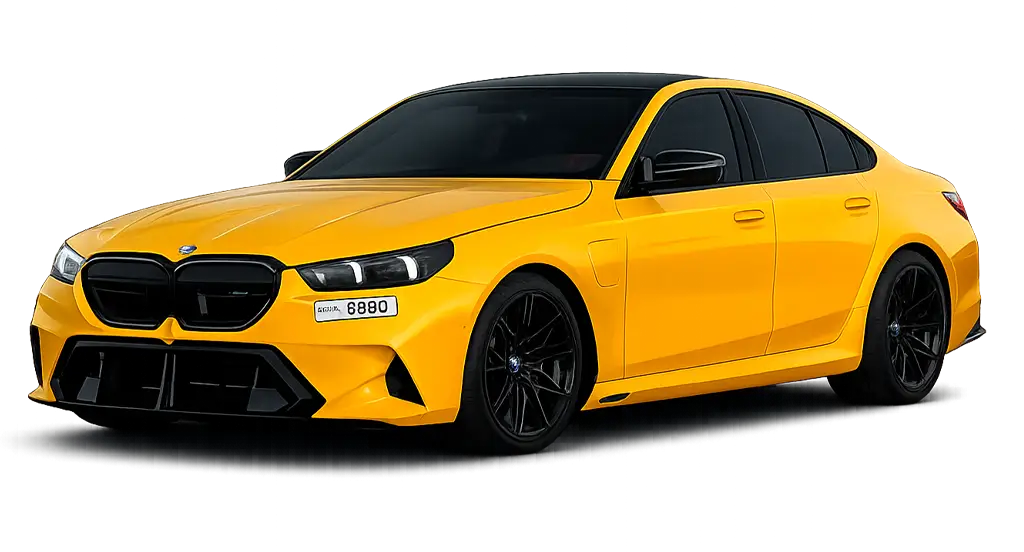 BMW M5 G90 yellow